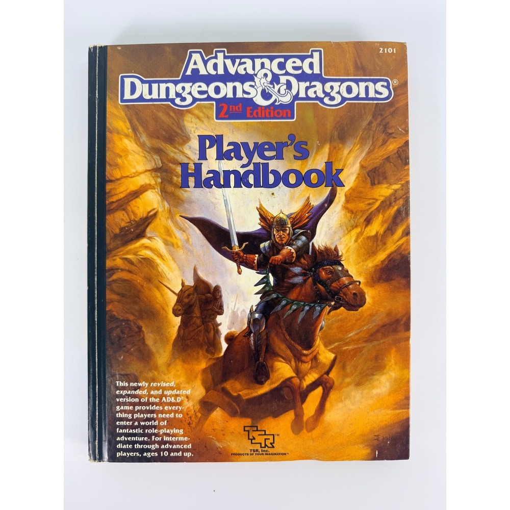 Advanced Dungeons & Dragons Player's Handbook 2nd Edition David Zeb Cook 1989